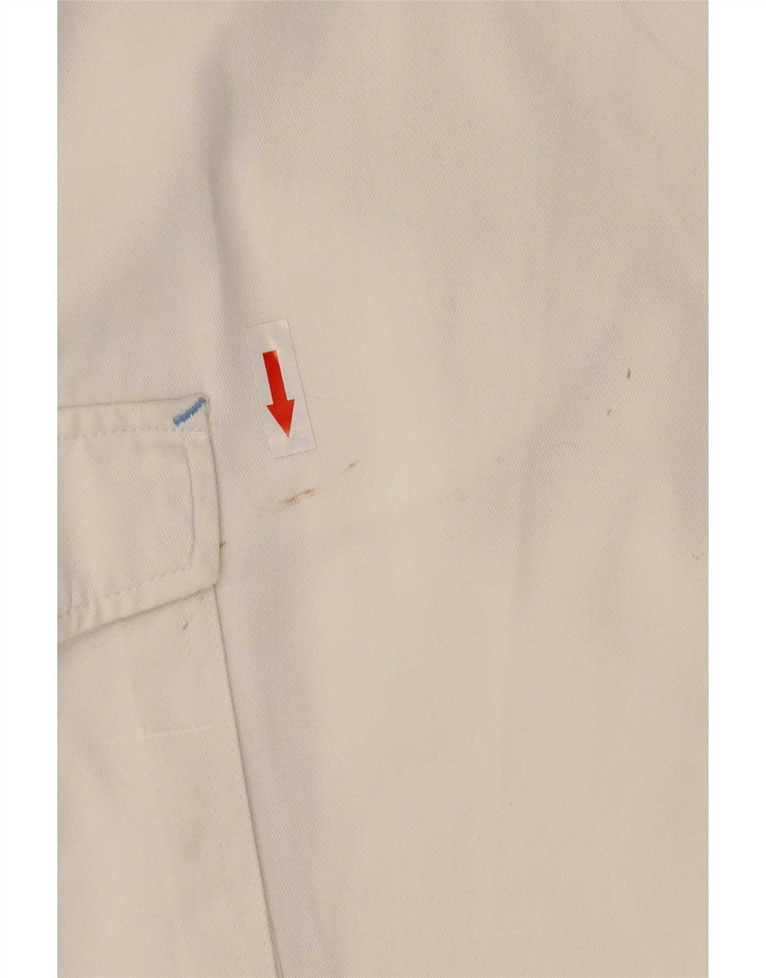 Shorts cargo masculino AST W34 grande algodão branco