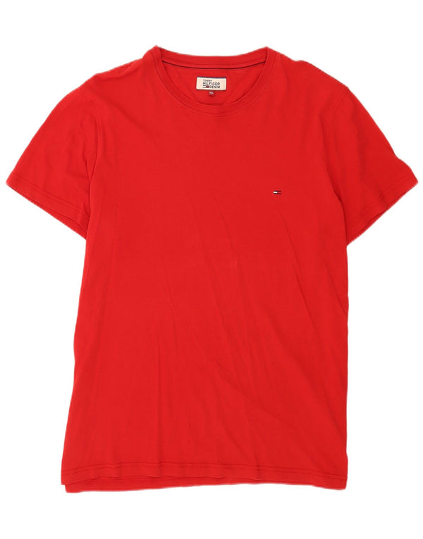 Camiseta masculina Tommy Hilfiger Top 2XL algodão vermelho
