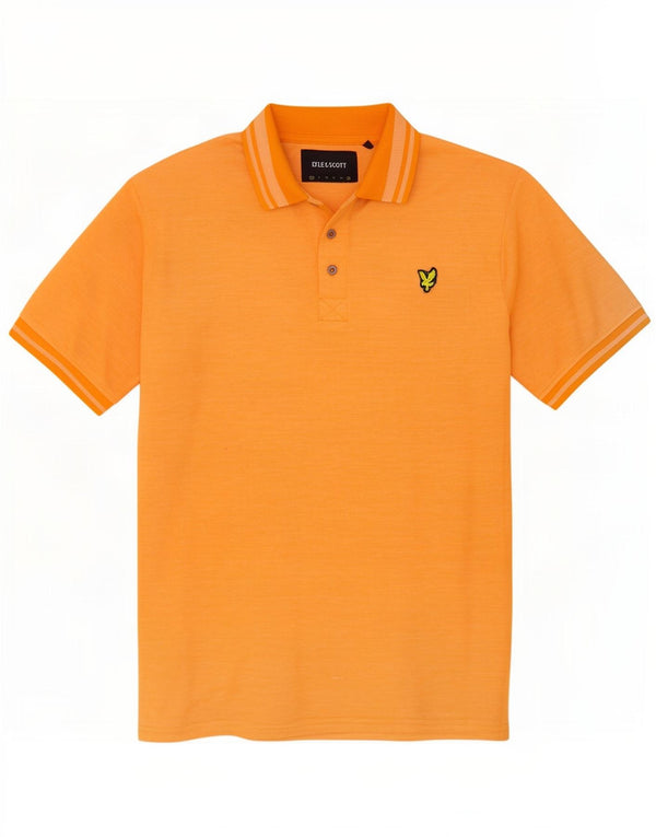 Camisa polo masculina Lyle & Scott 2XL algodão laranja