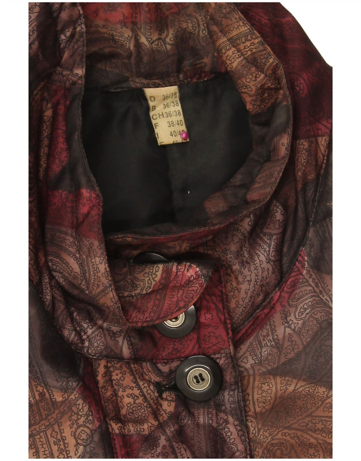 Casaco corta-vento feminino VINTAGE EU 36/38 pequeno multicolorido Paisley