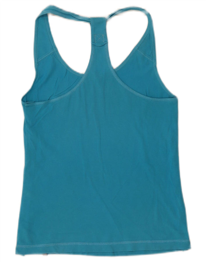 Adidas Womens Graphic Vest Top UK 12 Médio Azul