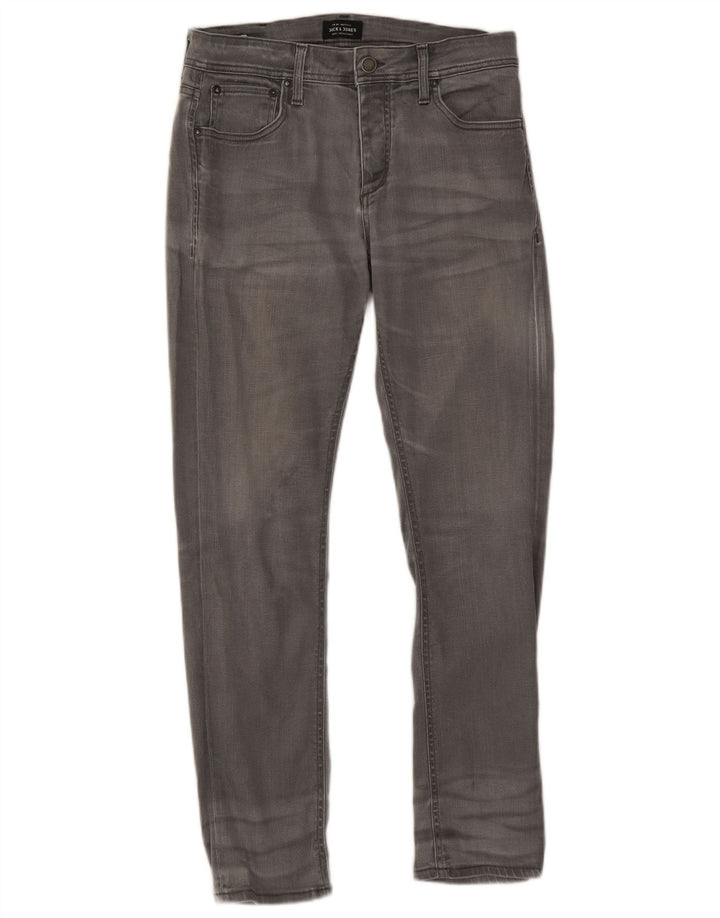 Jeans masculinos Jack & Jones Slim W32 L30 algodão cinza