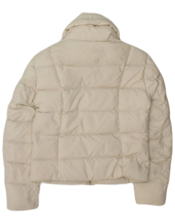 Jaqueta acolchoada feminina Replay UK 10 Small Off White Polyamide