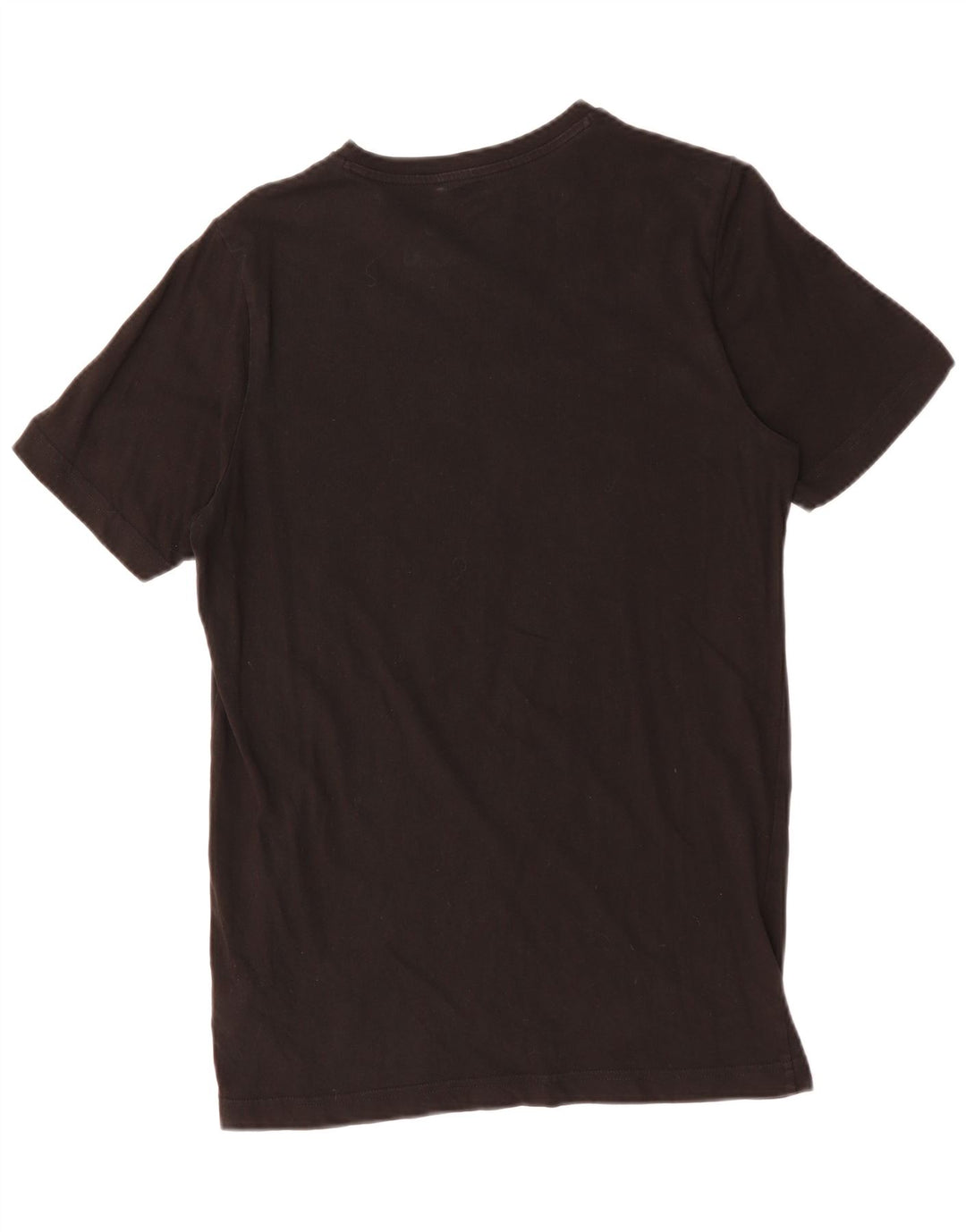 Puma Mens Graphic T-Shirt Top Pequeno Algodão Preto