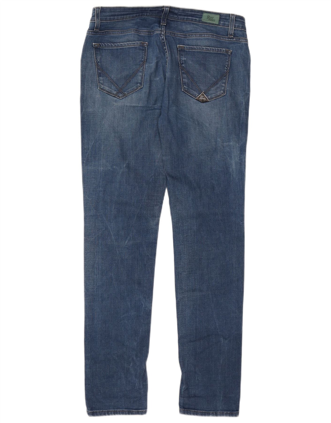 Calça jeans feminina Roy Rogers IT 47 grande W33 L32 azul algodão