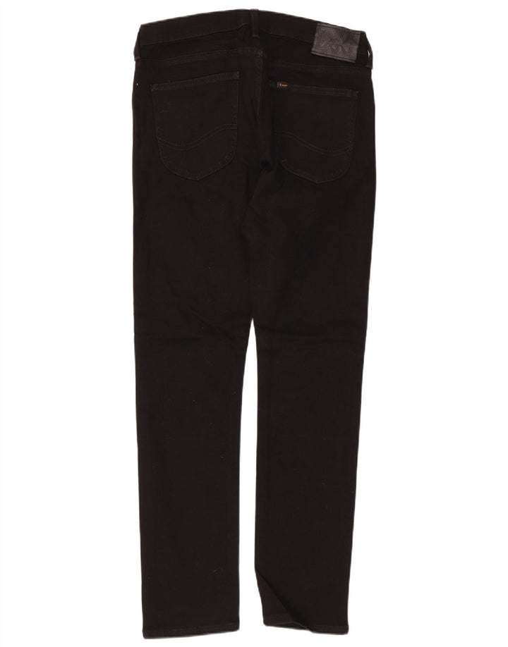 Lee Mens Luke Slim Jeans W30 L30 Algodão Preto