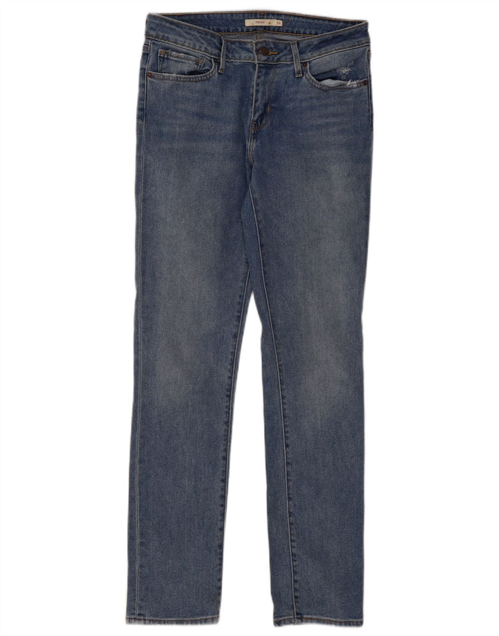 Calça jeans feminina LEVI'S 712 Slim W29 L32 azul algodão
