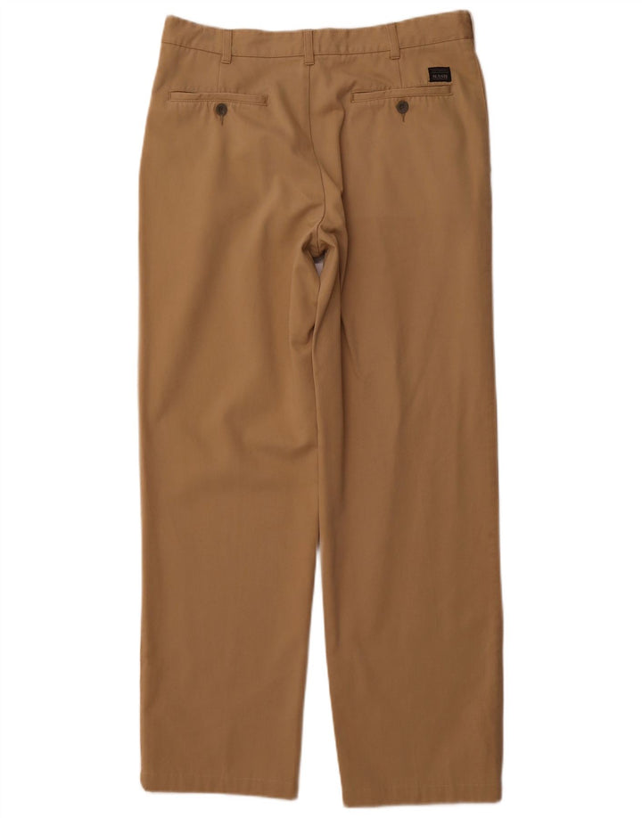 MASH Mens Pegged Chino Trousers IT 48 Medium W32 L30 Brown Cotton