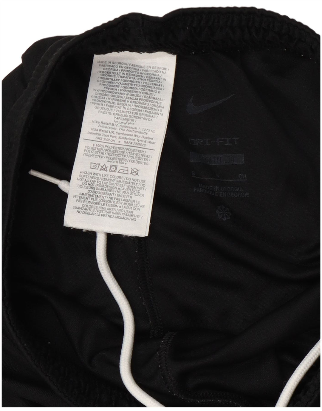 Nike Mens Dri Fit Slim Sport Shorts Pequeno Poliéster Preto