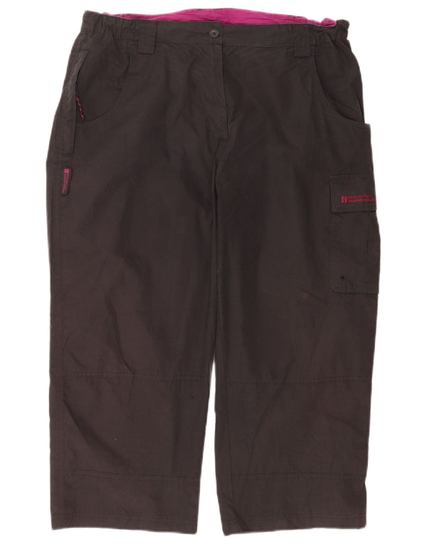 Calça Capri Cargo Feminina Mountain Warehouse Reino Unido 14 Grande W34 L22 Preta