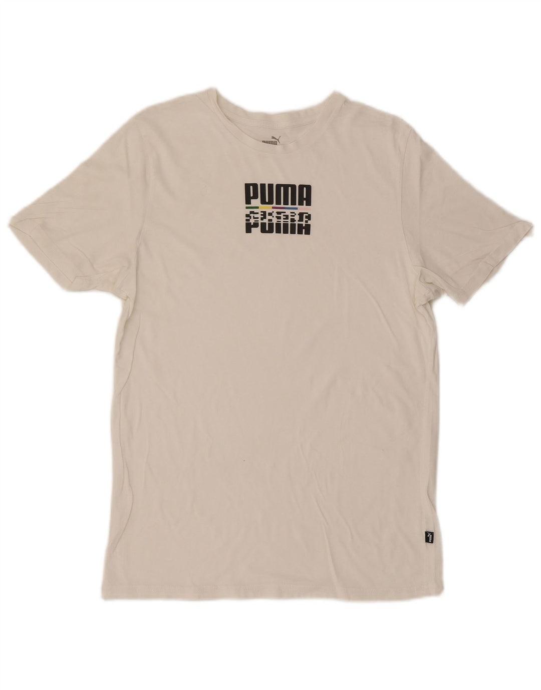 Puma Camiseta Masculina Graphic Top Médio Branco