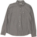 Camisa masculina Penguin Heritage Slim Fit grande cinza manchada