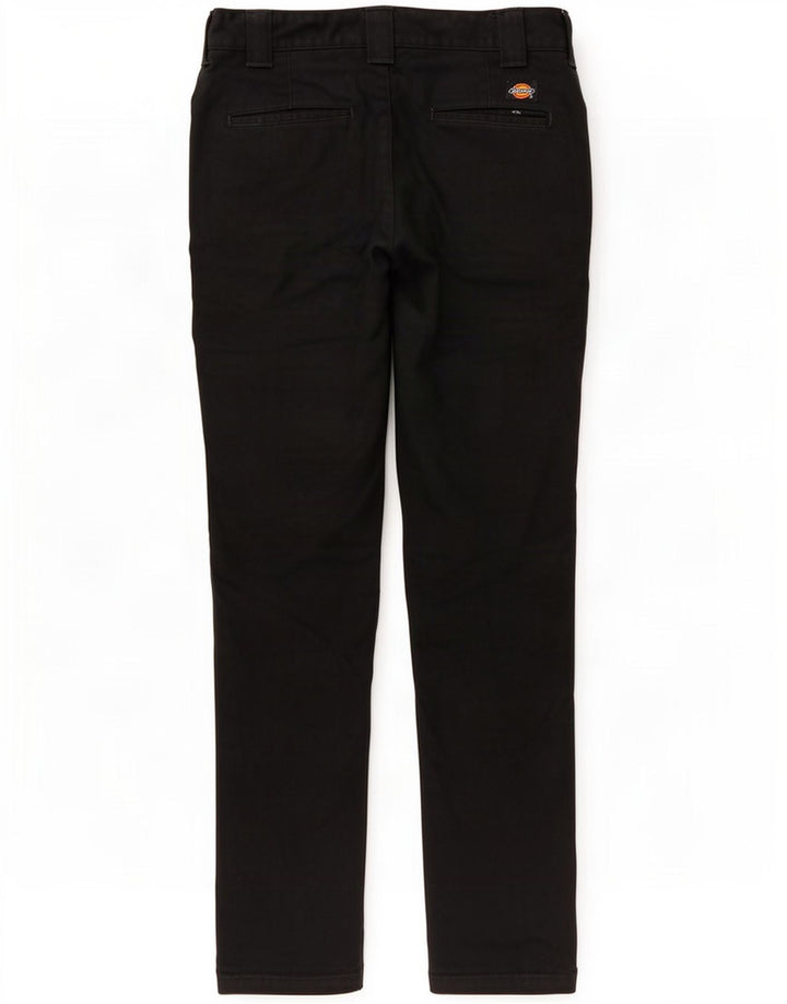 Calças Chino retas masculinas Dickies W34 L32 poliéster preto