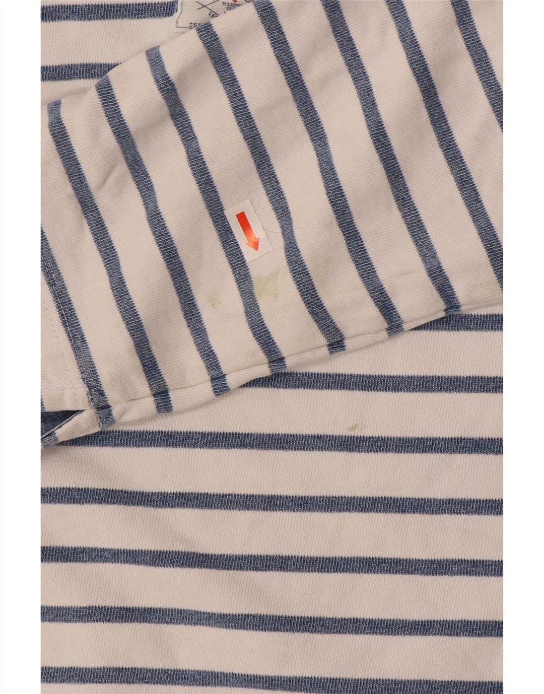 Suéter feminino com gola redonda Joules UK 12 listrado azul médio