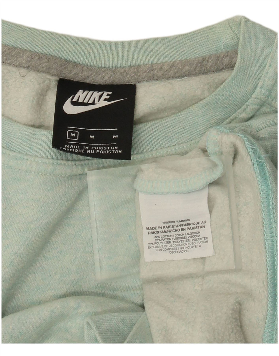 Moletom feminino Nike Jumper UK 14 médio azul algodão