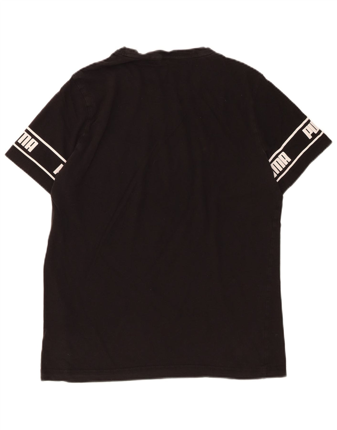 Camiseta masculina PUMA Graphic Top médio algodão preto
