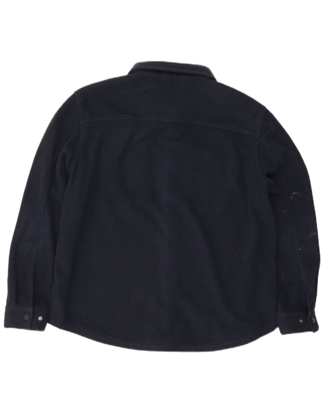 Camisa masculina de lã Marks & Spencer XL azul marinho poliéster
