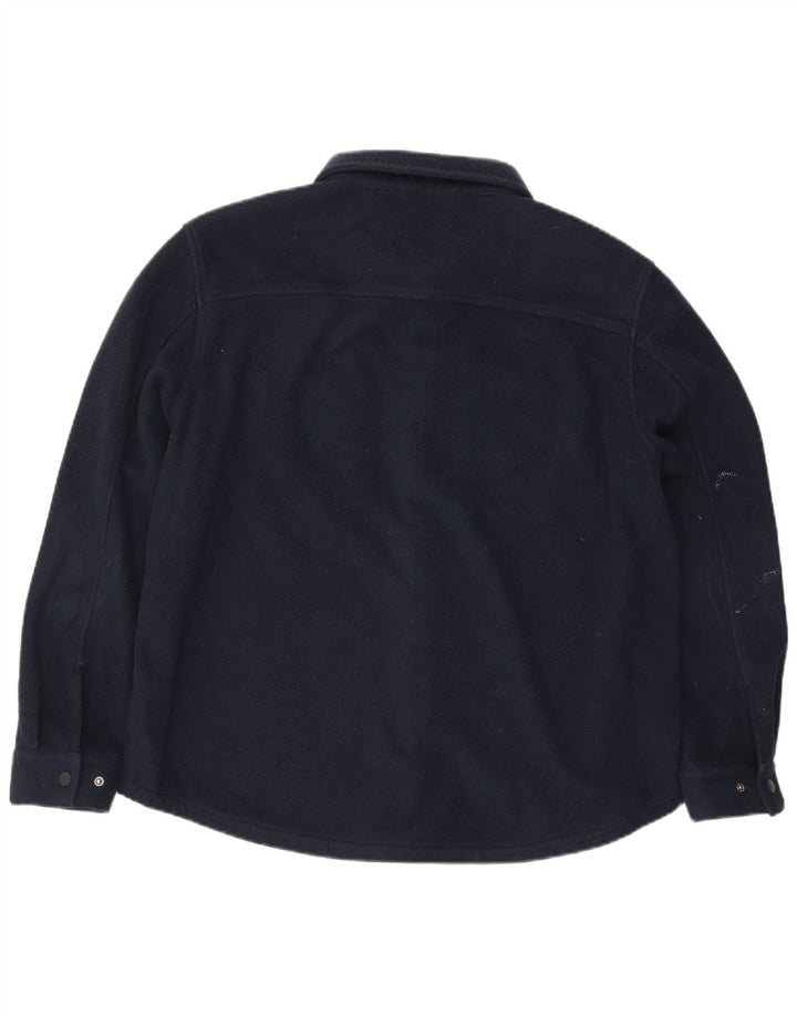 Camisa masculina de lã Marks & Spencer XL azul marinho poliéster