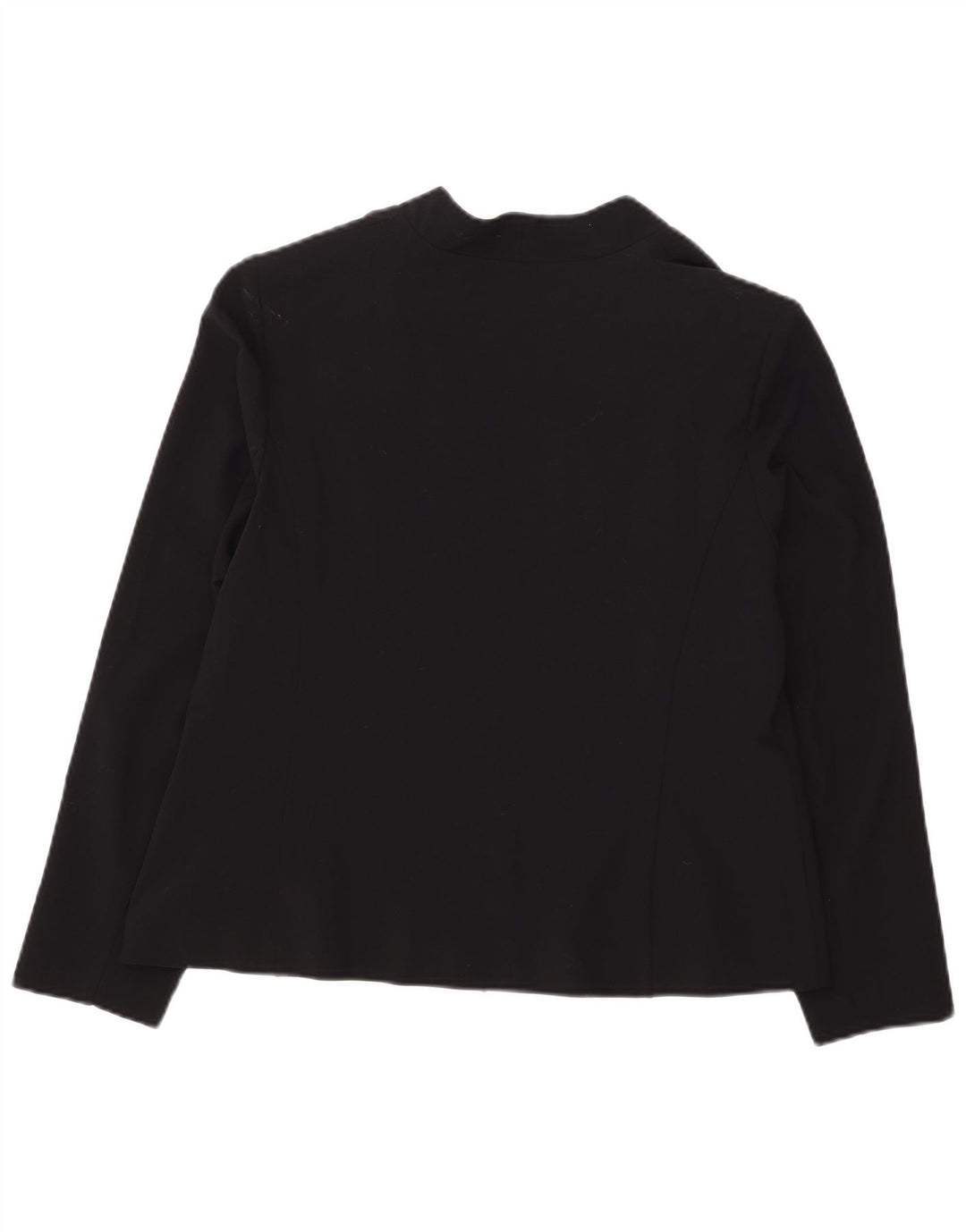 Jaqueta blazer aberta feminina Marks & Spencer Reino Unido 18 XL preto poliéster