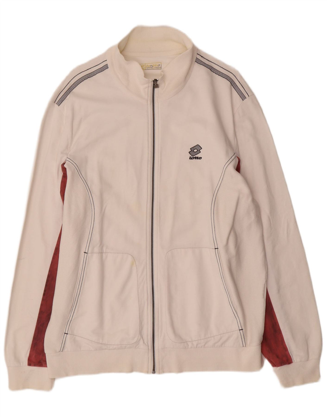 LOTTO Jaqueta feminina de treino UK 20 2XL branco colorblock