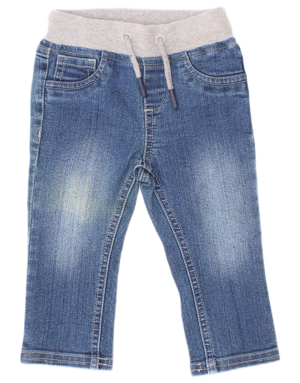 Calça jeans reta Guess para meninos de 6 a 9 meses, azul, algodão