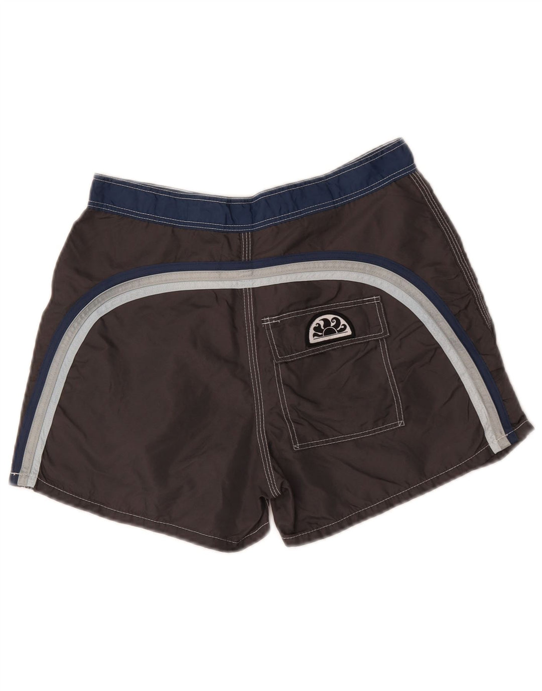 Shorts de natação masculino Sundek pequeno bloco cinza
