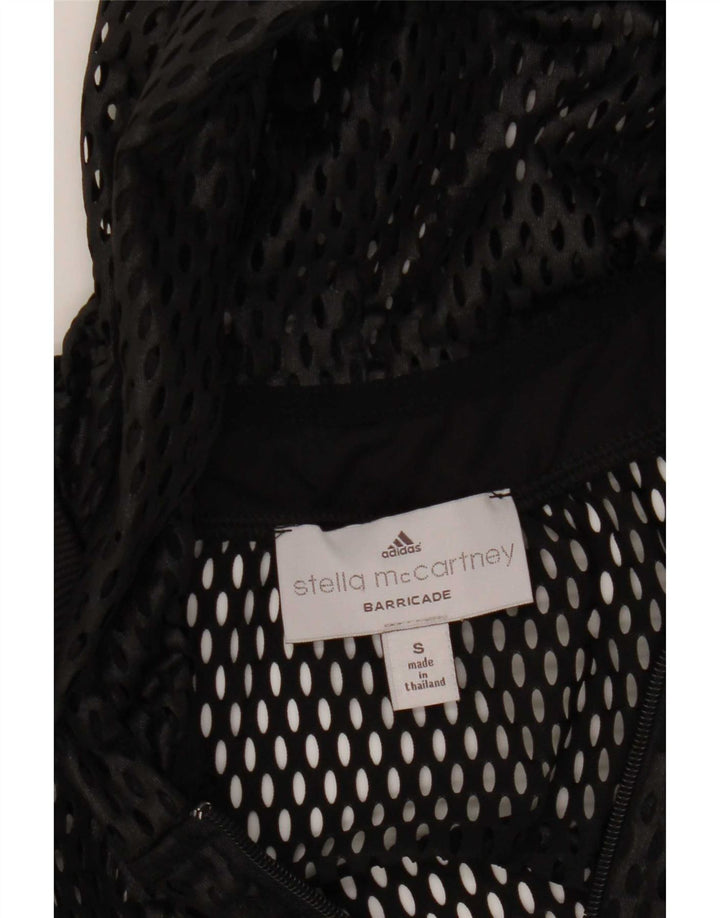 Adidas Womens Hooded Tracksuit Top Jacket UK 10 Pequeno Preto