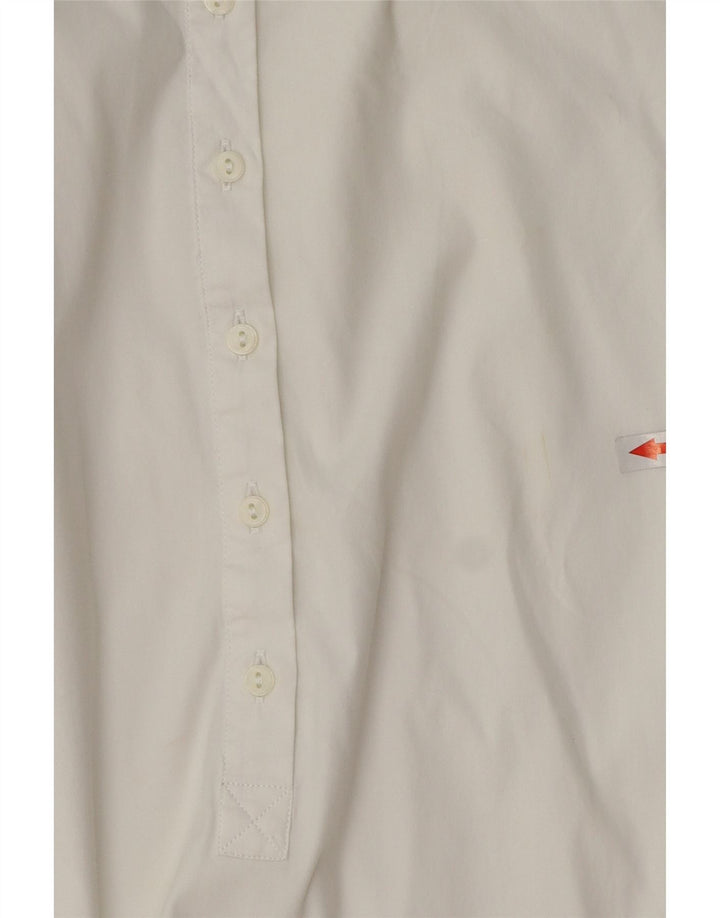 Pulôver feminino Zara manga 3/4 Reino Unido 12 médio branco