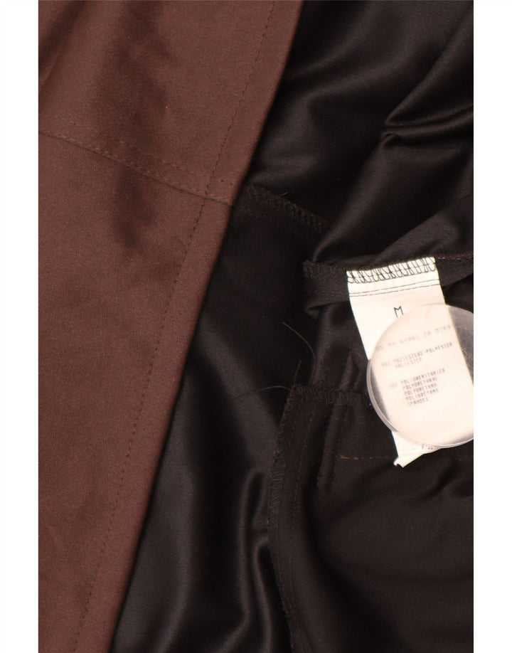 Casaco impermeável feminino BENETTON UK 14 poliéster marrom médio