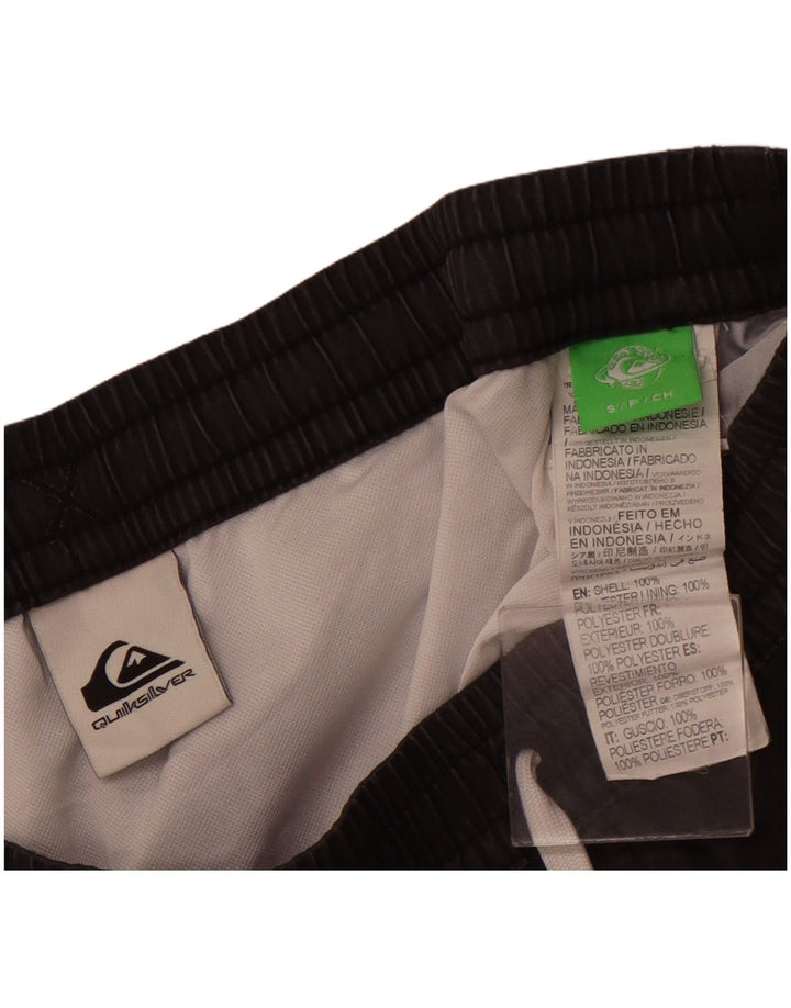Shorts de natação masculino QUIKSILVER pequeno cinza colorblock poliéster