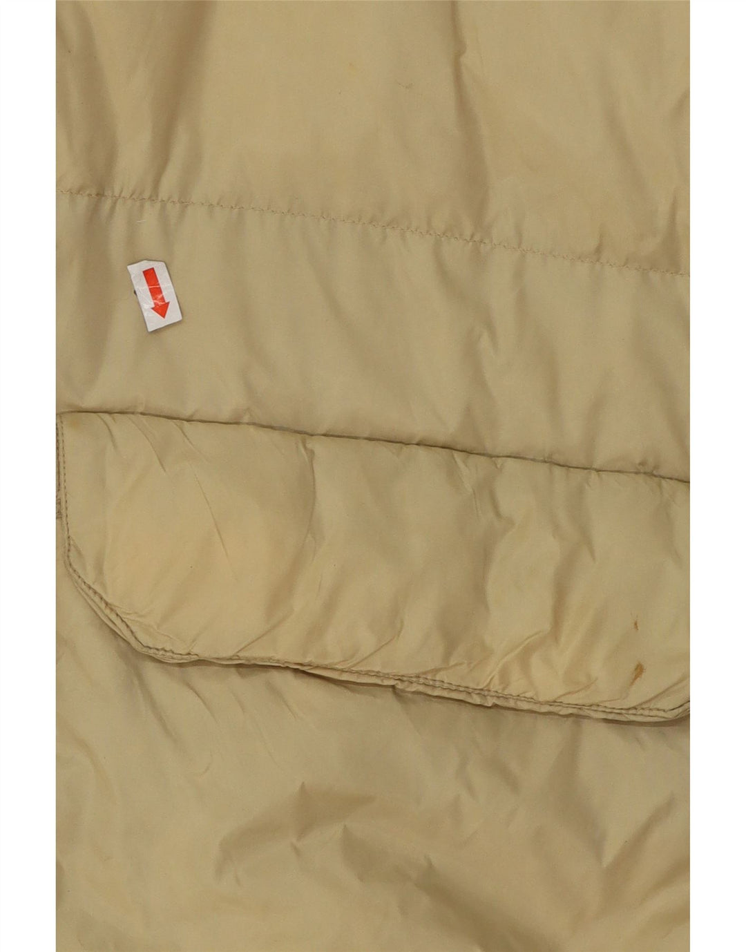 CHAMPION Mens Hooded Padded Jacket UK 42 XL Beige Nylon Vintage Champion and Second-Hand Champion from Messina Hembry 