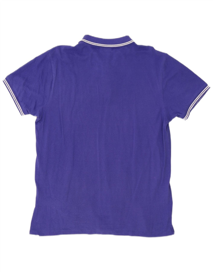 Camisa polo masculina Cavalli 2XL algodão azul
