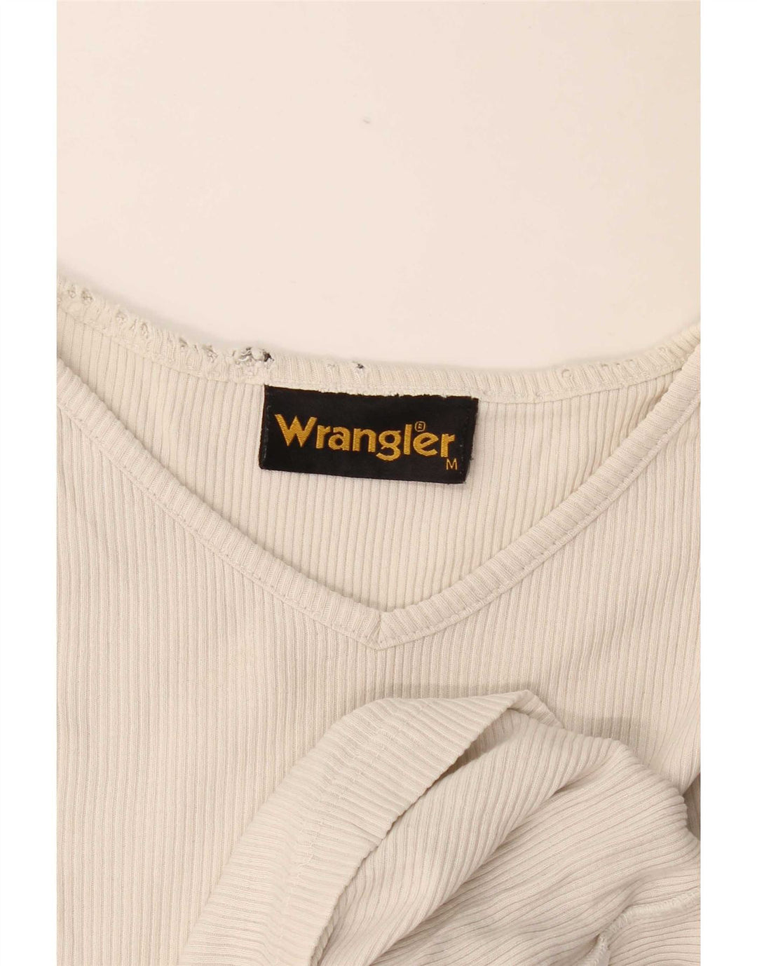 Wrangler Camiseta Masculina Top Médio Off White