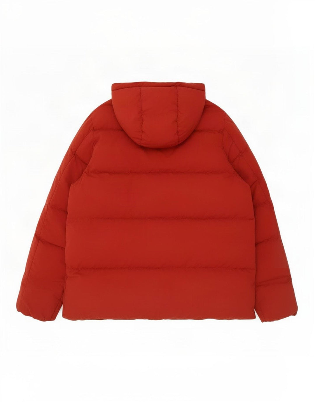 Casaco acolchoado com capuz para homens Seventy UK 40 poliéster vermelho grande