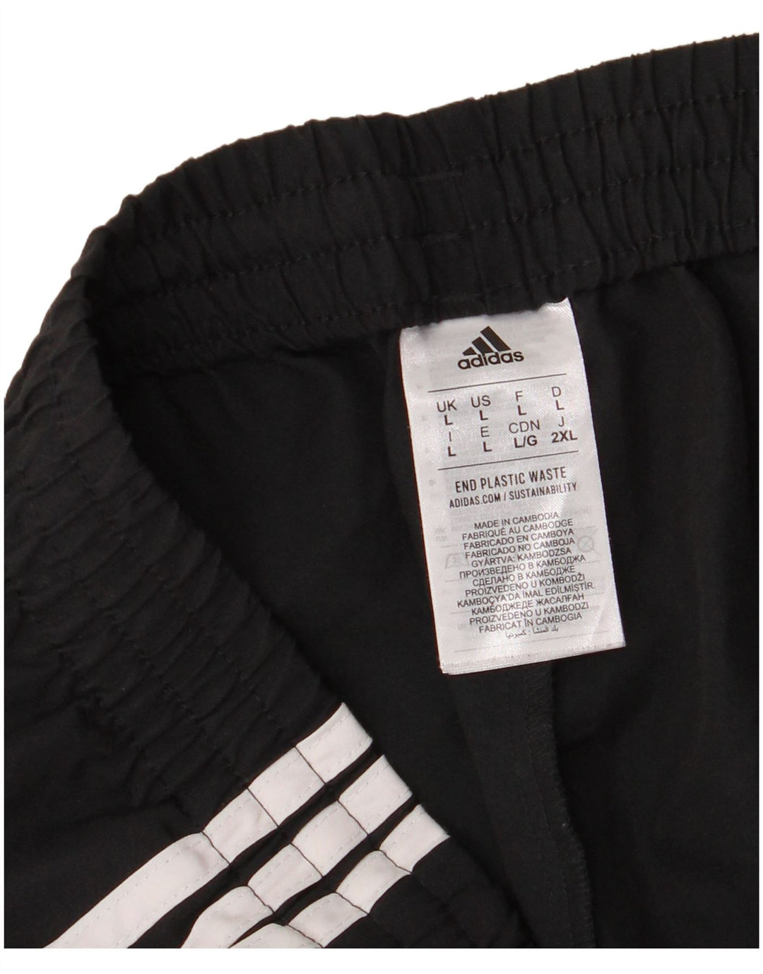 Adidas Mens Treino Calças Joggers Grande Poliéster Preto