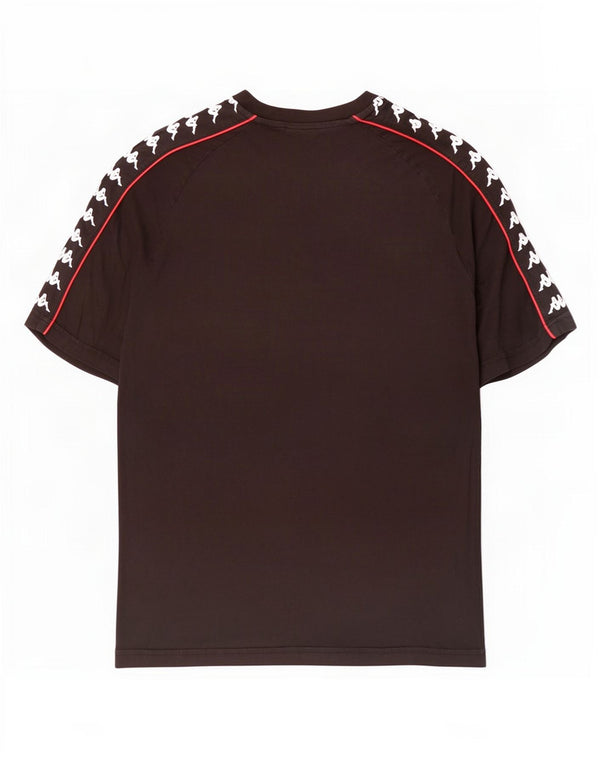 Camiseta gráfica masculina Kappa Top XL algodão preto