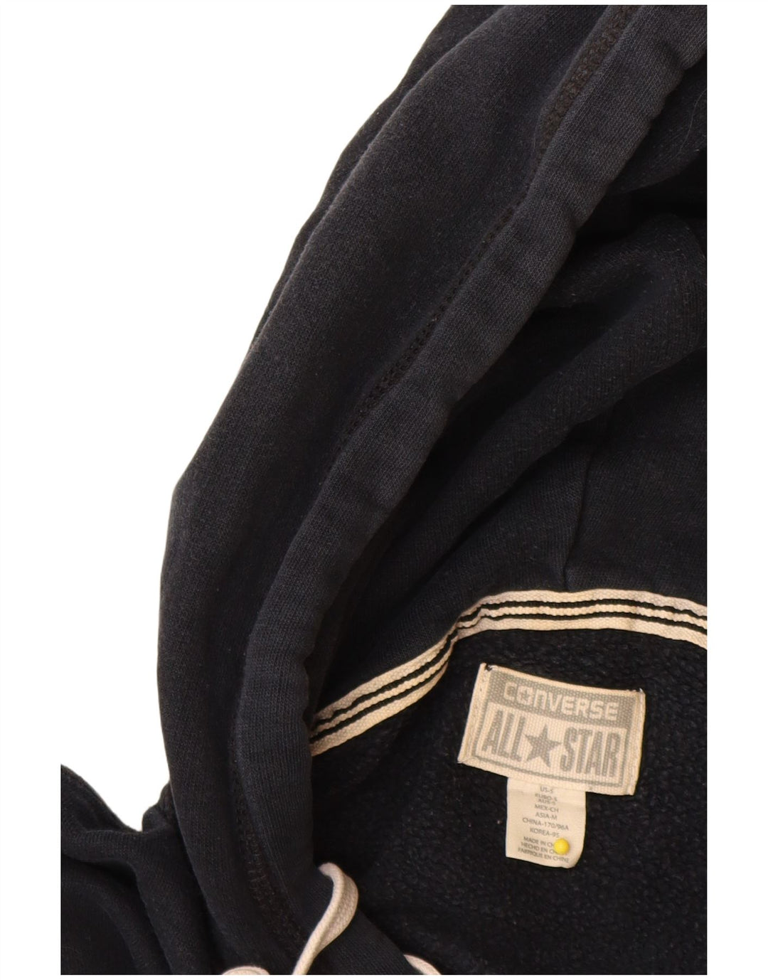 Converse masculino moletom com capuz pequeno algodão azul marinho