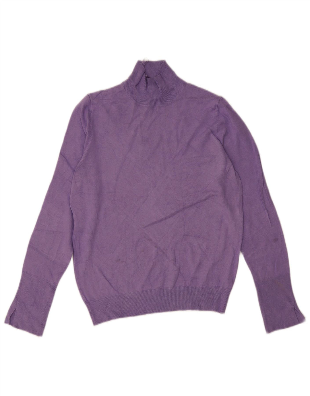 Suéter feminino Zara com gola tartaruga Reino Unido 12 médio roxo