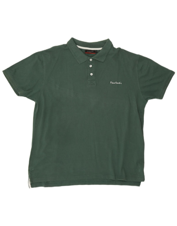 Camisa polo masculina Pierre Cardin 2XL algodão verde