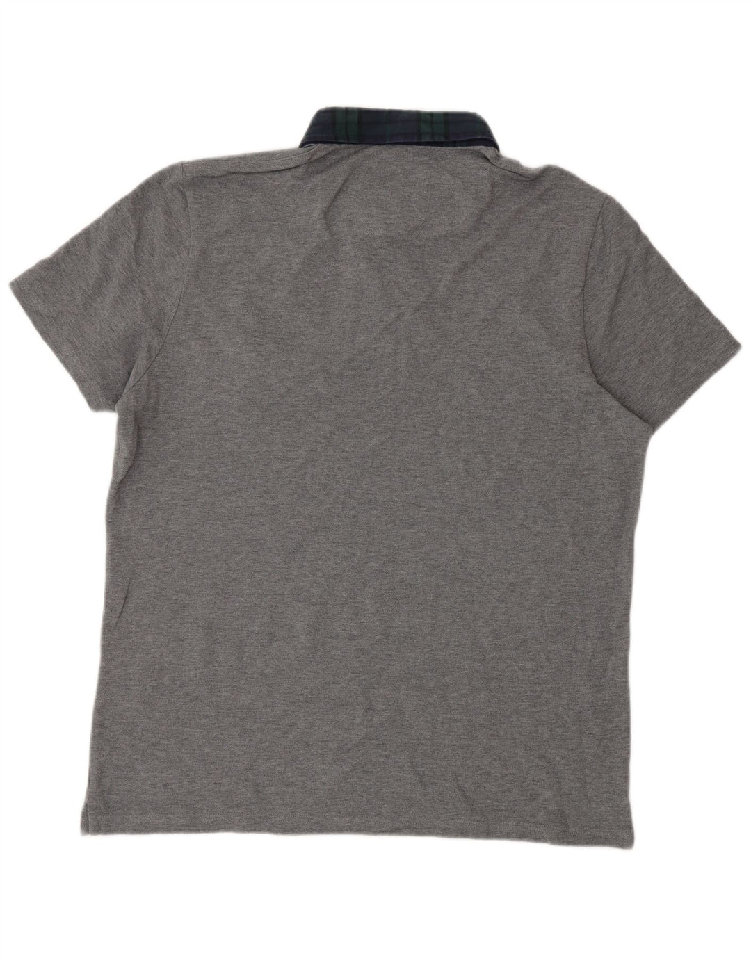 Camisa polo masculina de rugby Lyle & Scott grande algodão cinza