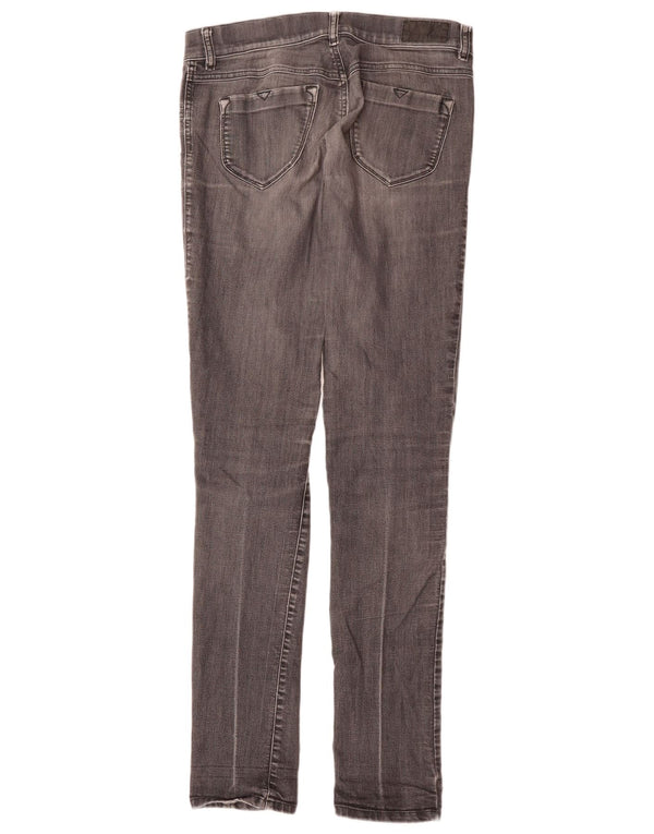 Diesel feminino Livier cintura baixa super slim jeans skinny W29 L34 algodão cinza