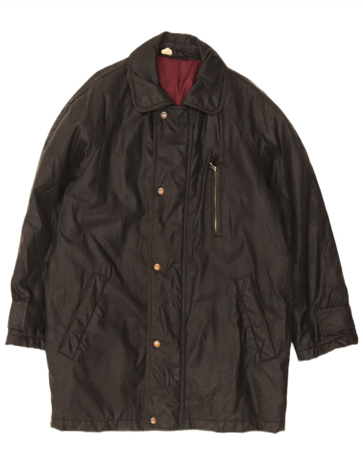 Casaco corta-vento masculino vintage UK 42 XL preto