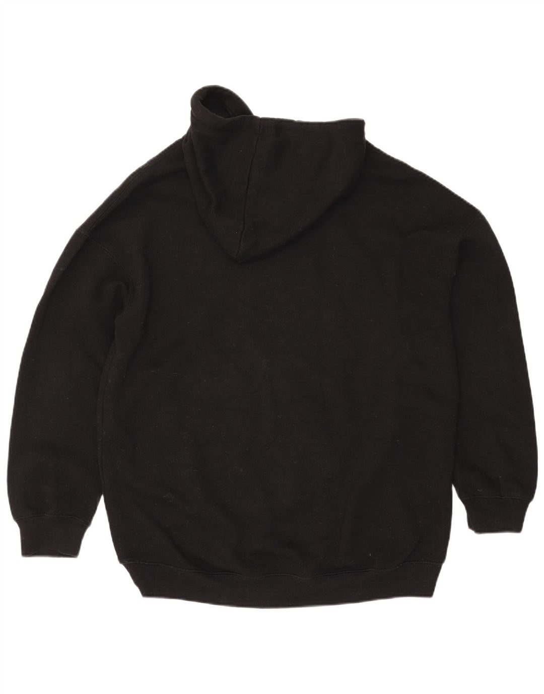 Zara Womens Oversized Hoodie Jumper UK 10 Pequeno Poliéster Preto