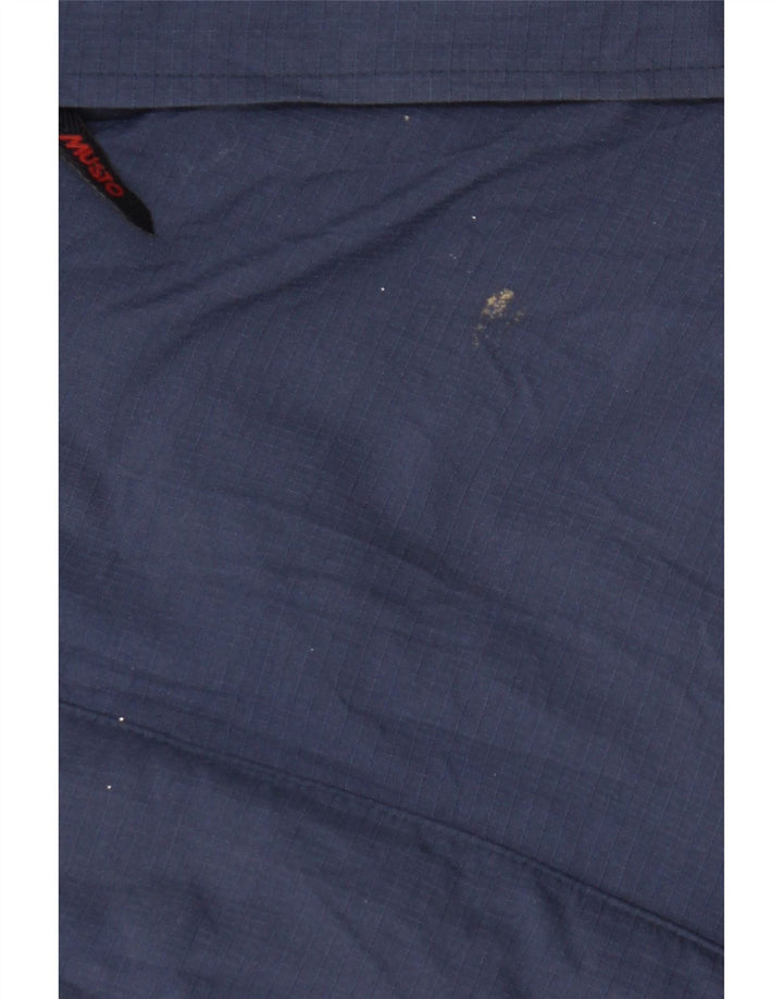 Jaqueta corta-vento masculina Musto Reino Unido 38 nylon azul marinho médio