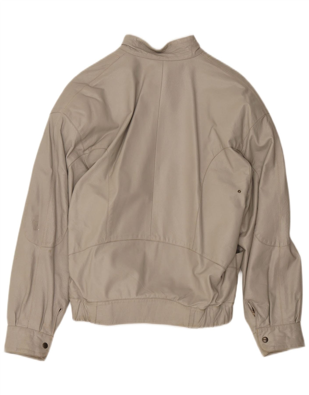Jaqueta de couro masculina Moda Italiana IT 48 couro bege médio