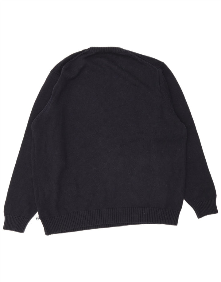 Suéter masculino Marks & Spencer Blue Harbor com gola redonda XL azul marinho