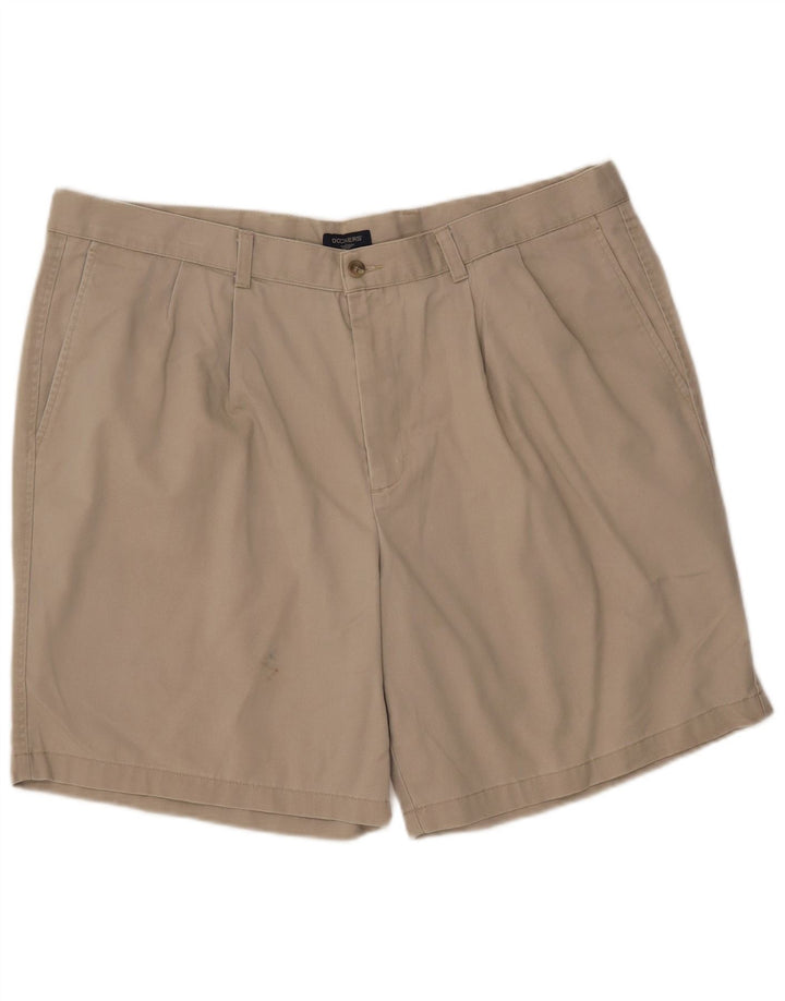 DOCKERS Masculino Pegged Chino Shorts W42 2XL Algodão Bege