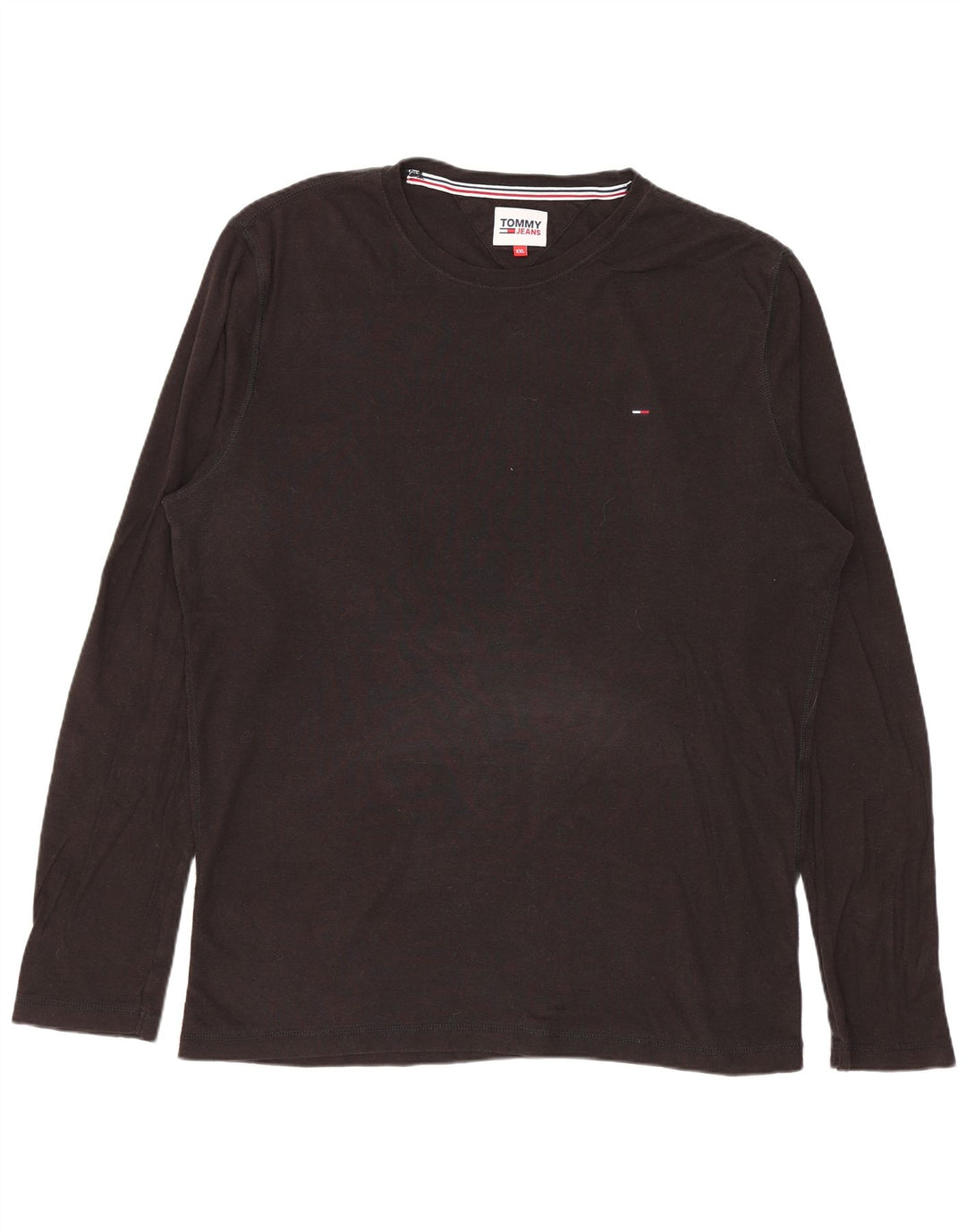 Top masculino TOMMY HILFIGER manga comprida 2XL algodão preto