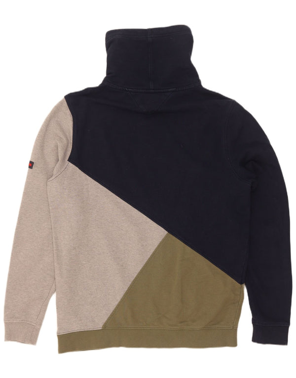Tommy Hilfiger moletom gráfico masculino Jumper XL multicolorido bloco colorido