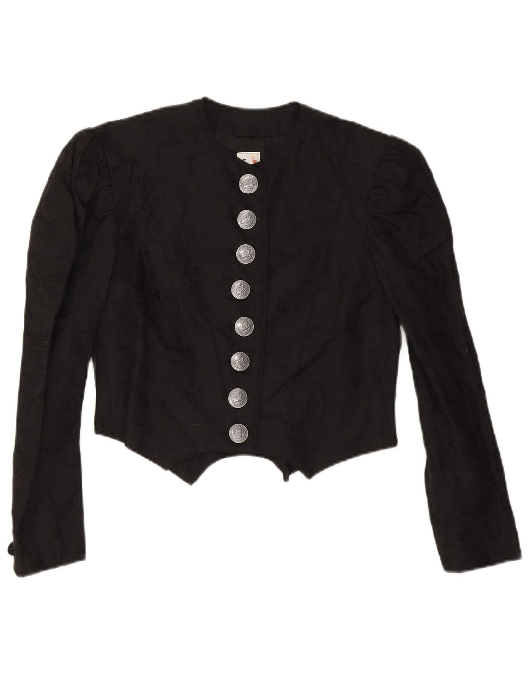 Cardigã feminino Gossl Trachten Crop EU 40 linho preto médio